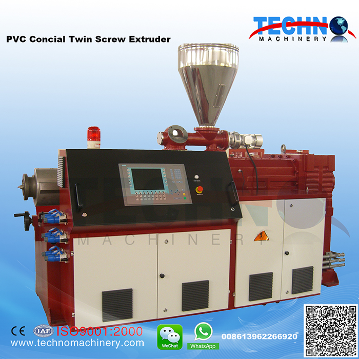 Plastic Conical Twin Screw Extruder
