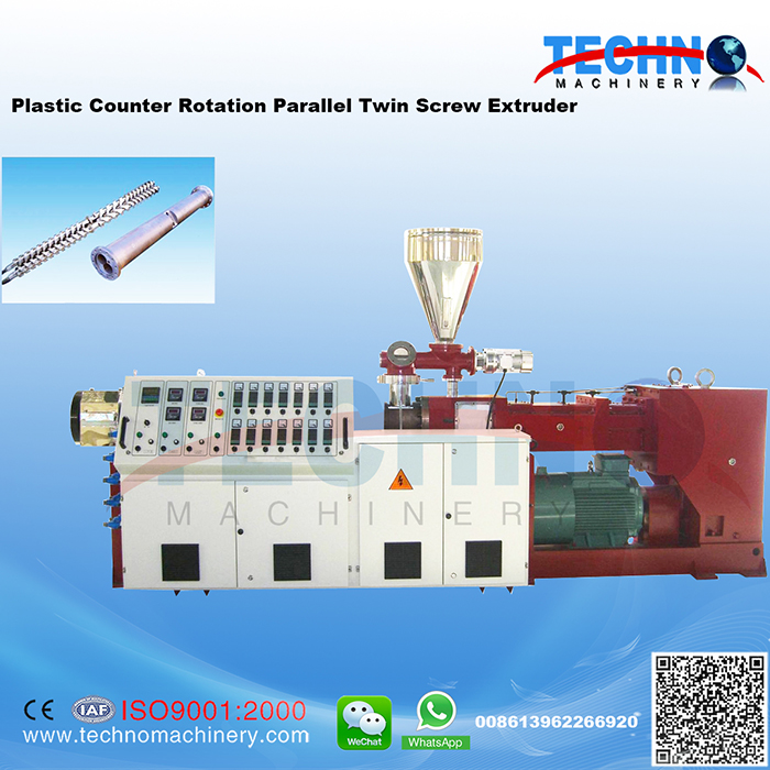 Plastic Counter Rotating Parallel Twin Screw Extruder