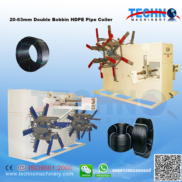 PE Pipe Double Disk Coiler