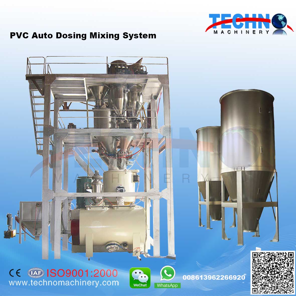Pneumatic PVC Bulk Material Handling System/PVC Compounding System